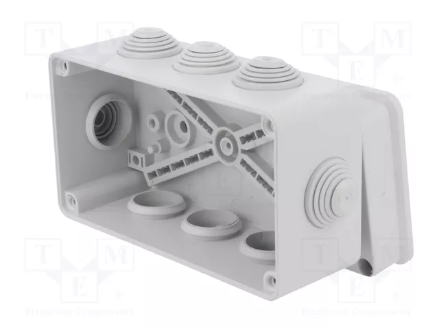 ELEKTRO-PLAST NASIELSK Caja de conexiones gris IP55 ELEKTRO-PLAST NASIELSK Caja de conexiones gris IP55