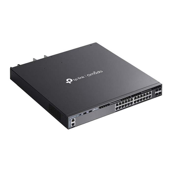 TP-Link Switch Omada SG6428XHP Gestionado L3, 24 Puertos Gigabit PoE+ 720W, 4 SFP+, Montaje Rack 1U, Negro TP-Link Switch Omada SG6428XHP Gestionado L3, 24 Puertos Gigabit PoE+ 720W, 4 SFP+, Montaje Rack 1U, Negro