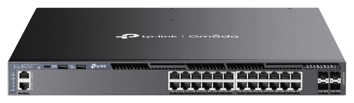 TP-Link Omada SG6428XHP Switch Gestionable L3 24 Puertos PoE+ 1U Negro