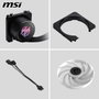 MSI MPG CORELIQUID P13 360 Sistema de refrigeración líquida con 3 ventiladores de 12 cm, Negro
