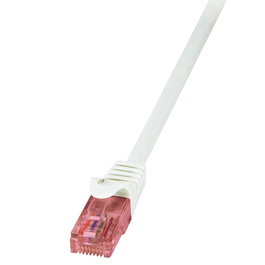 LogiLink Cable de red Cat.6 U/UTP PrimeLine 0,25m Blanco