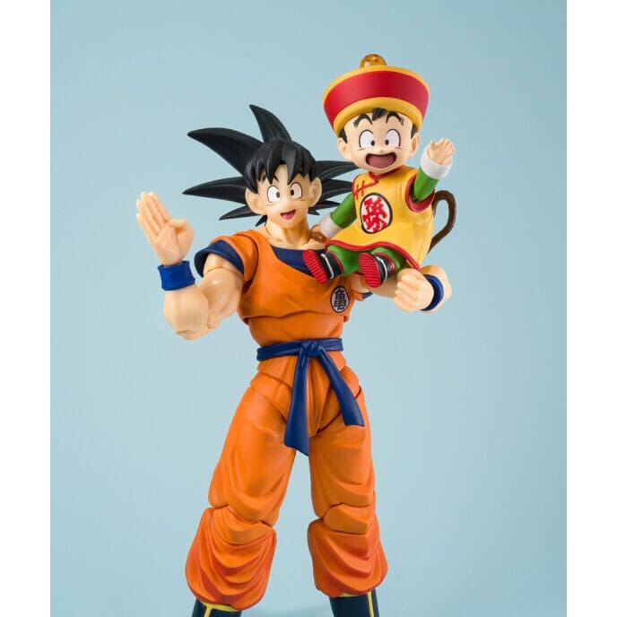 TAMASHII NATIONS S.H. Figuarts Son Goku & Son Gohan Kid & Kontoun Dragon Ball Z
