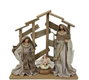 DKD Home Decor Nacimiento MDF Poliéster Beige y Marrón 30x15x30 cm