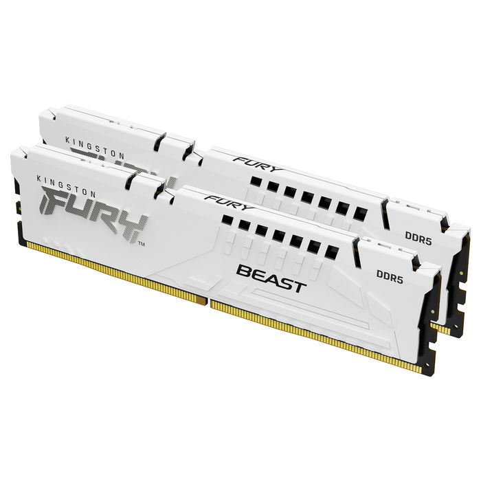 Kingston FURY Beast White EXPO 64GB DDR5 CL32 6400MT/s DIMM Kit of 2 Kingston FURY Beast White EXPO 64GB DDR5 CL32 6400MT/s DIMM Kit of 2