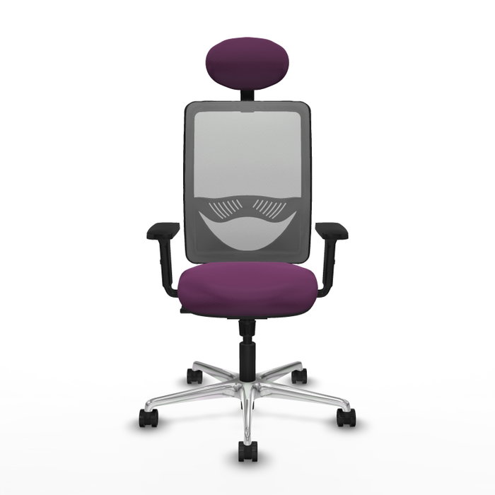PIQUERAS Y CRESPO Silla de oficina Zulema con mecanismo Sincro, Morado y Gris PIQUERAS Y CRESPO Silla de oficina Zulema con mecanismo Sincro, Morado y Gris