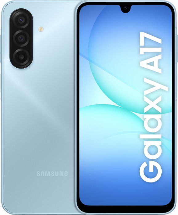 Samsung Galaxy A17 4G, 128 GB, 4 GB RAM, 6.7 pulgadas, Azul claro