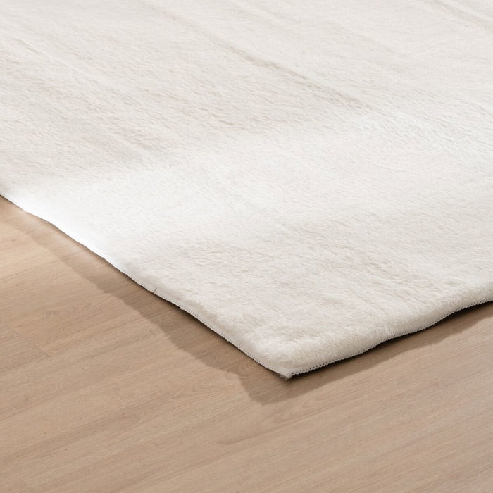 Ixia Alfombra Blanco Poliéster 80 x 2,70 x 150 cm