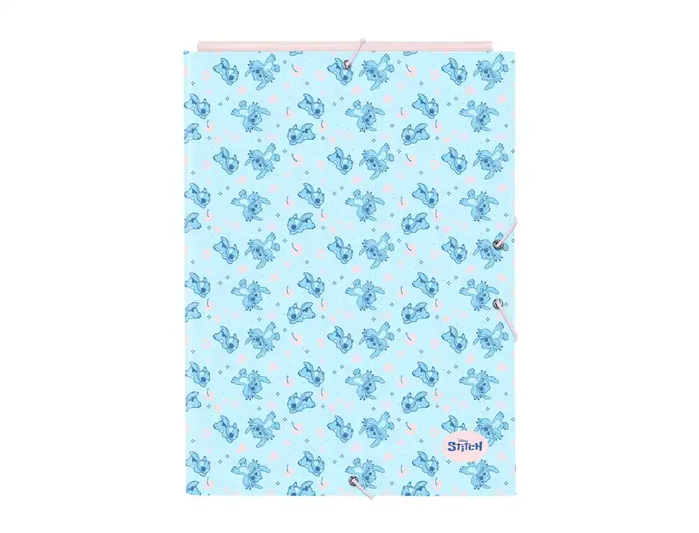 Safta Carpeta Folio Stitch Ohana con 3 Solapas y Gomas Elásticas Safta Carpeta Folio Stitch Ohana con 3 Solapas y Gomas Elásticas