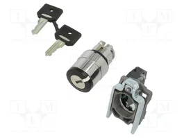 SCHNEIDER ELECTRIC XB4BG41 Interruptor rotativo con llave 22mm Negro