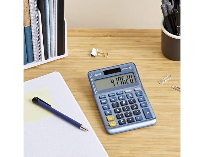 Casio MS-100EM Calculadora de Sobremesa Azul Casio MS-100EM Calculadora de Sobremesa Azul