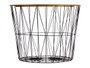 Giftdecor Mesa Central Grande 62 cm x 45.5 cm x 62 cm Metal Negro Oro (Set de 4)