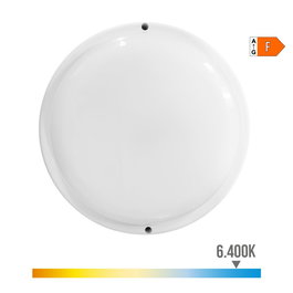 Edm Aplique LED Redondo con Sensor Crepuscular y de Movimiento 18W 1820 lm Luz Fría 6400K IP44