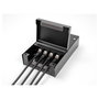 DeLOCK Caja de Punto de Consolidación 4 Puertos para Módulos Keystone, Caja de Distribución en Metal Negro IP20 134x203x58 mm