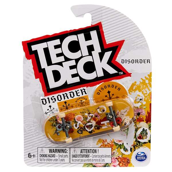 Spin Master Tech Deck Monopatín Fingerboard Pack Individual, Tabla Completa con Calcomanías, 17.70x14x2.20 cm - Modelo Surtido Aleatorio, para 6+ Años