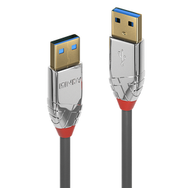 Lindy Cable USB 3.0 Tipo A Macho a Tipo A Macho Cromo, 0.5 Metros - CROMO LINE