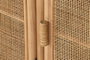 DKD Home Decor Aparador Abeto y Ratán Natural 120x40x65 cm