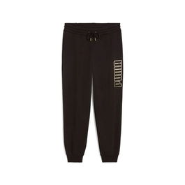 Pantalón Largo Deportivo Puma Maximal Metallic Sweatpants Negro Mujer 10-12 Años