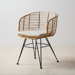 Silla Natural-Negro 52 X 66 X 77 cm