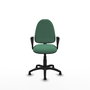 PIQUERAS Y CRESPO Silla de oficina Aýna Verde esmeralda con Brazos Fijos