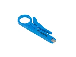 Lanberg NT-0103 Pelacable Universal de Precorte con Aislamiento Protector, Mango Plástico, Color Azul, 22 g - En Blister