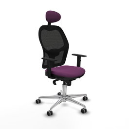 PIQUERAS Y CRESPO Silla de oficina Jorquera Morado y Negro