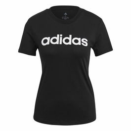 Camiseta de Manga Corta Mujer Adidas Lin T Negro (XS)