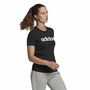 Camiseta de Manga Corta Mujer Adidas Lin T Negro (XS)