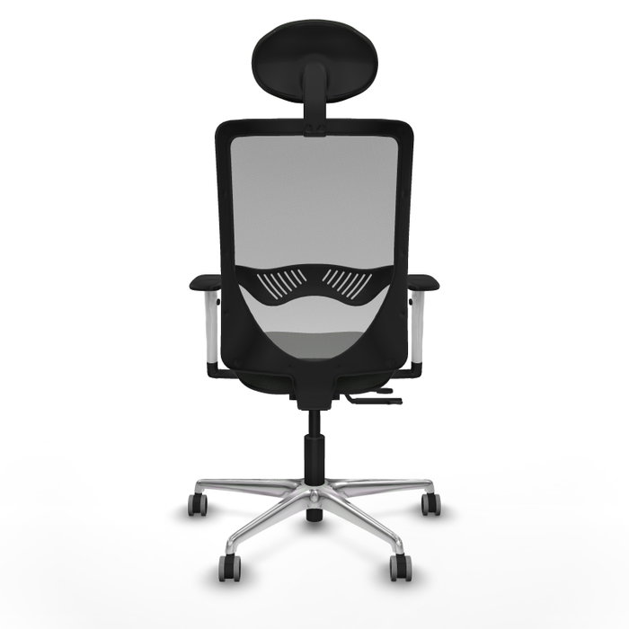 PIQUERAS Y CRESPO Silla de oficina Zulema con mecanismo Sincro/Traslack, Negro y Gris