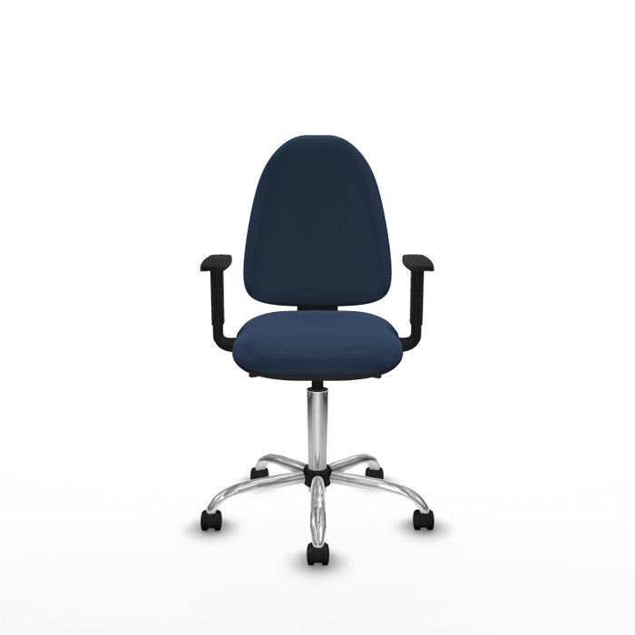 PIQUERAS Y CRESPO Silla de oficina Aýna Azul marino con mecanismo Asincro