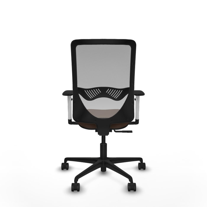 PIQUERAS Y CRESPO Silla de oficina Zulema con mecanismo Sincro, Tela Marrón y Malla Gris PIQUERAS Y CRESPO Silla de oficina Zulema con mecanismo Sincro, Tela Marrón y Malla Gris