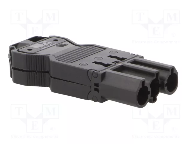 Wieland GST18I3SS1ZR1SW con alivio de tensión, negro