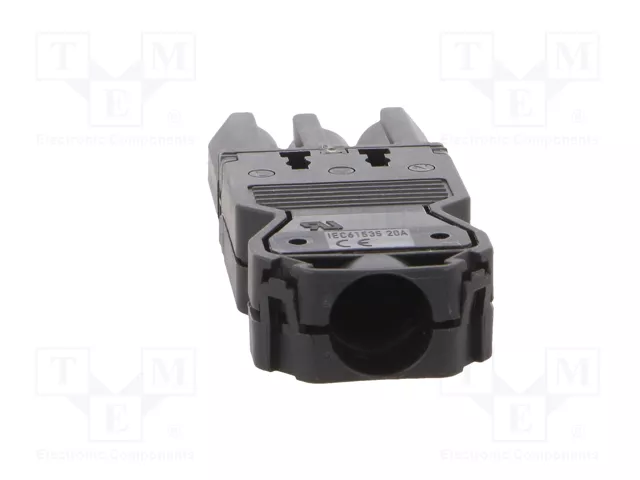 Wieland GST18I3SS1ZR1SW con alivio de tensión, negro