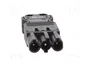 Wieland GST18I3SS1ZR1SW con alivio de tensión, negro