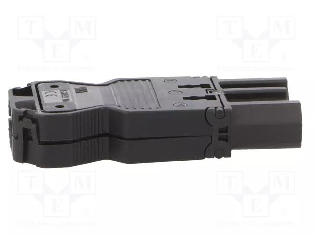 Wieland GST18I3SS1ZR1SW con alivio de tensión, negro