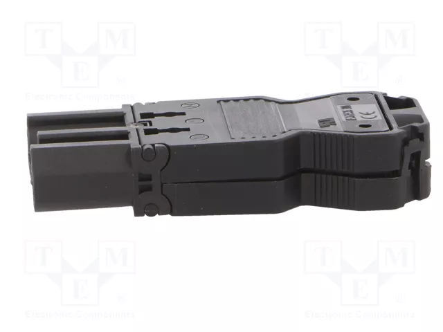 Wieland GST18I3SS1ZR1SW con alivio de tensión, negro