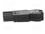 Wieland GST18I3SS1ZR1SW con alivio de tensión, negro