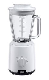 Braun Batidora de Vaso JB101AI- JB1050, 600W, 2 Velocidades, 1.5L, Blanca