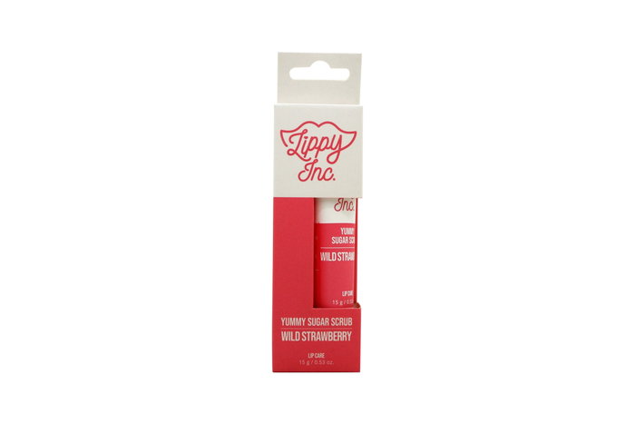 Lippy Inc. Yummy Sugar Lip Scrub Wild Strawberry 15g Lippy Inc. Yummy Sugar Lip Scrub Wild Strawberry 15g