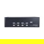 StarTech KVM Switch de 4 Puertos Dual DisplayPort 1.2 - 4K Ultra HD 60Hz a 3840x2160 Pixeles, Switch de Video USB para Control de 4 PCs, Montaje Rack 2U