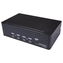 StarTech.com Switch KVM de 4 Puertos Dobles DisplayPort 4K 60Hz SV431DPDDUA2