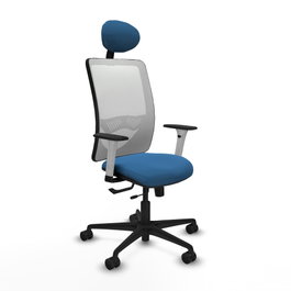 PIQUERAS Y CRESPO Silla de oficina Zulema Azul claro y Blanco