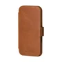 Dbramante1928 Copenhagen - Funda cartera con tapa de cuero de grano entero color bronceado para Apple iPhone 17, con soporte de sobremesa y 3 bolsillos para tarjetas