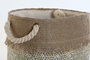 DKD Home Decor Cesta Mediterraneo Fibra Natural Marron Set de 2