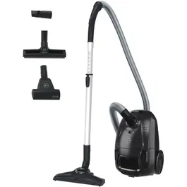 Hoover Aspirador Bidón HE1 Compacto y Potente con Bolsa, Gran Capacidad 2.5L, Alto Rendimiento, HOO8059019095837