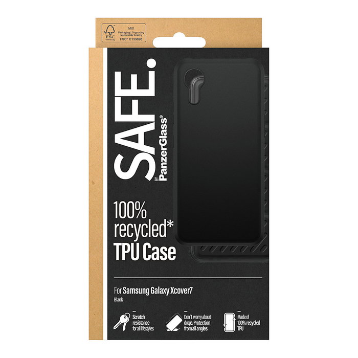 PanzerGlass SAFE. by PanzerGlass Funda TPU para Samsung Galaxy Xcover 7 - Negro