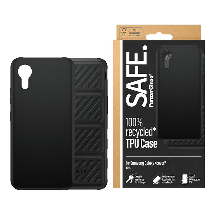 PanzerGlass SAFE. by PanzerGlass Funda TPU para Samsung Galaxy Xcover 7 - Negro