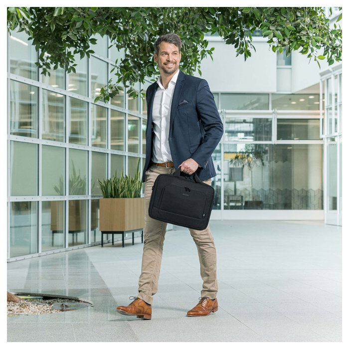 Dicota Eco Top Traveller BASE Maletín Toploader 15.6" Negro Poliéster Reciclado Dicota Eco Top Traveller BASE Maletín Toploader 15.6" Negro Poliéster Reciclado