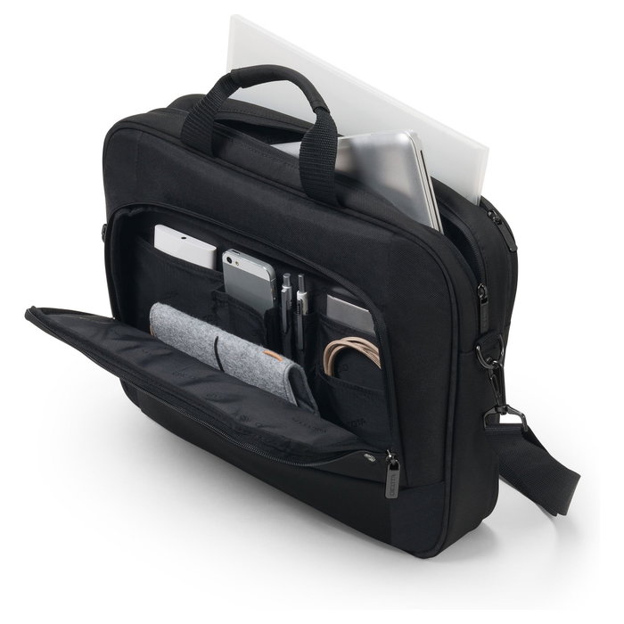 Dicota Eco Top Traveller BASE Maletín Toploader 15.6" Negro Poliéster Reciclado Dicota Eco Top Traveller BASE Maletín Toploader 15.6" Negro Poliéster Reciclado
