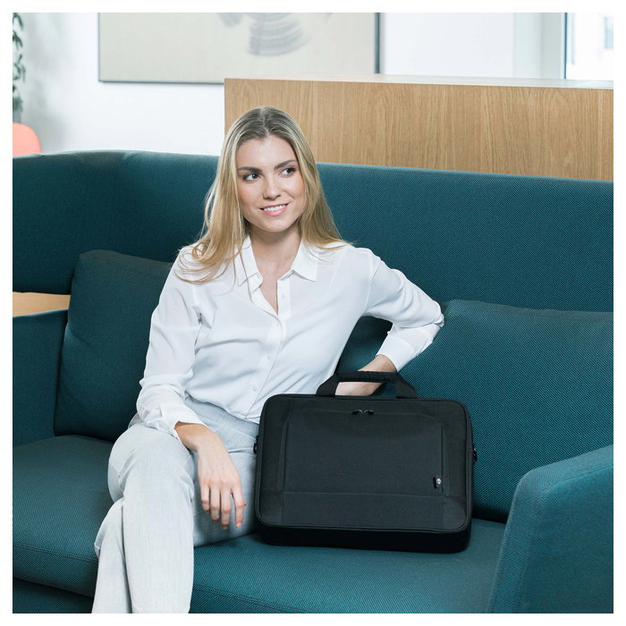 Dicota Eco Top Traveller BASE Maletín Toploader 15.6" Negro Poliéster Reciclado Dicota Eco Top Traveller BASE Maletín Toploader 15.6" Negro Poliéster Reciclado