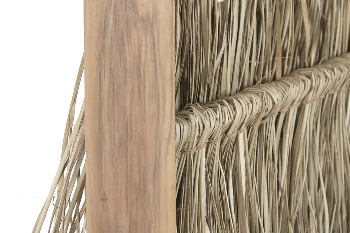 DKD Home Decor Biombo Balines Teak Root Items Fibras Naturales Natural 130 x 30 x 180 cm
